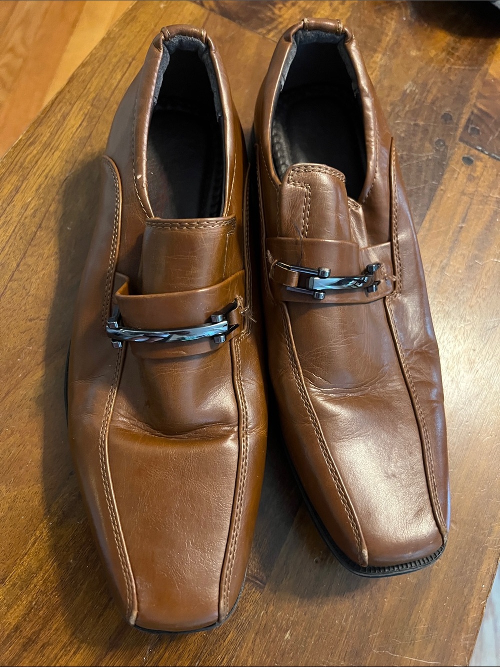 Men's Brown Leather Dress Loafers